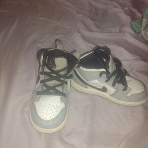 Nike Kids' Gray and White Sneakers